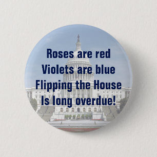 Flipping The House of Representatives 6 Cm Round Badge