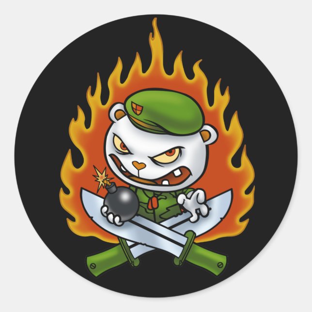Flippy Flame Tattoo Sticker (Front)