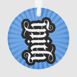 FlipScript Ambigram Ornament (Circle)