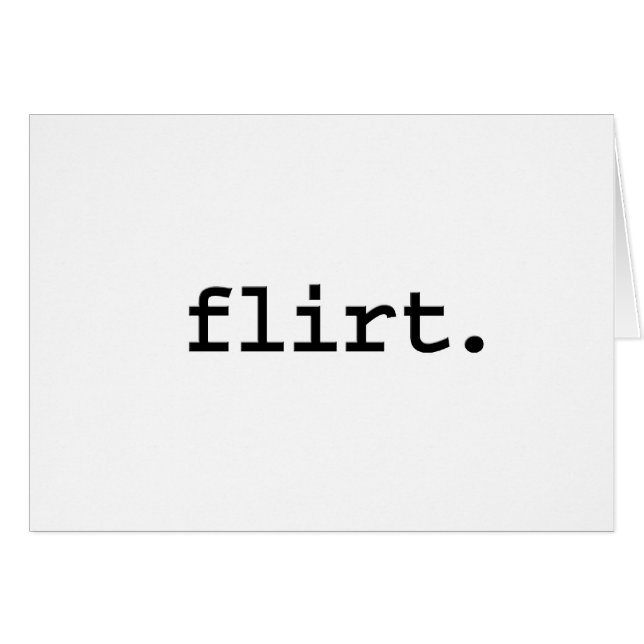 flirt. (Front Horizontal)