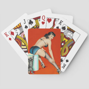 Flirt 1950 Pin Up Playing Cards