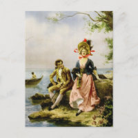 "Flirt au Bord de la Mer" by Hippolyte Lucas