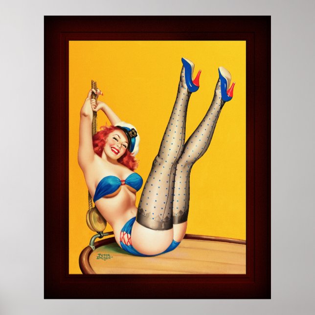 Flirt Pulp Cover by Peter Driben Poster (Front)