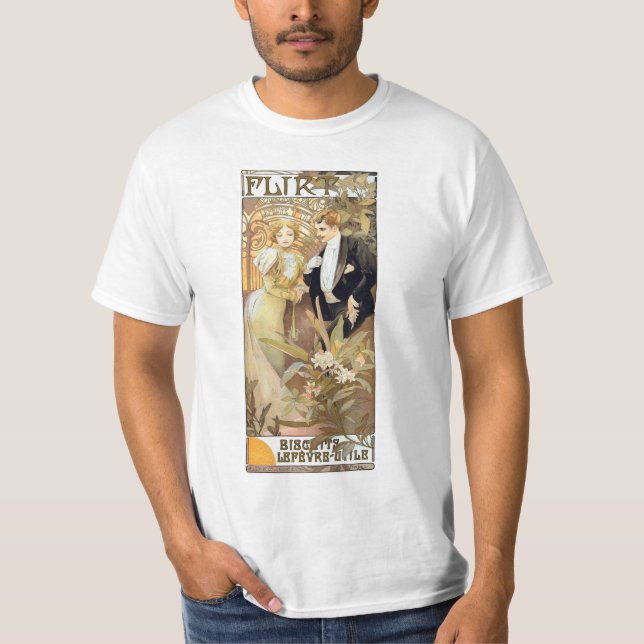 Flirt vintage Mucha T-shirt (Front)