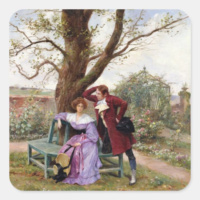 Flirtation Square Sticker (Front)