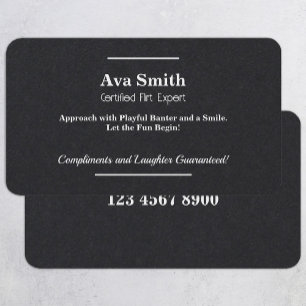 Flirting Charm Business Card