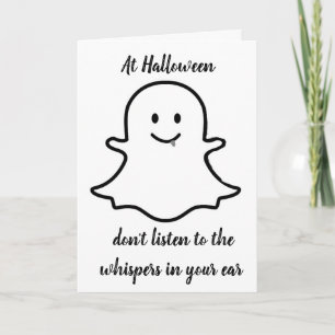 **FLIRTING GHOST AT HALLOWEEN** CARD