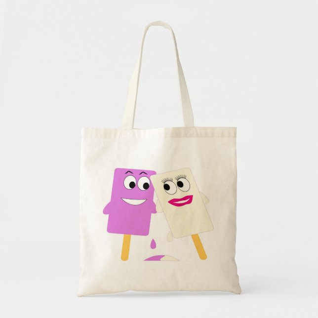 FLIRTING ICE CREAM POPS TOTE BAG (Front)