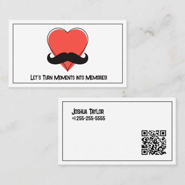 Flirting QR Business Card (Front/Back)