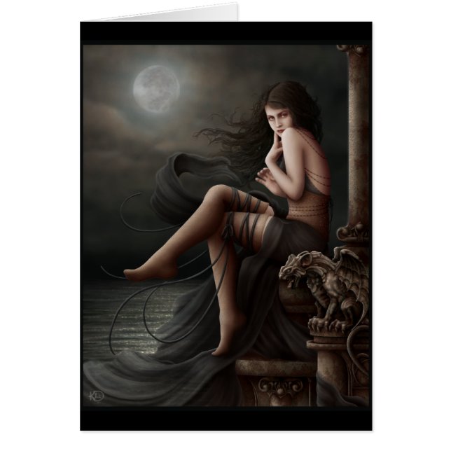 Flirting with Sunset - Blank Card (Front)