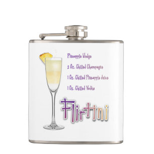 Flirtini Pineapple Mimosa Cocktail Recipe Art Hip Flask