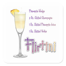 Flirtini Pineapple Mimosa Cocktail Recipe Art