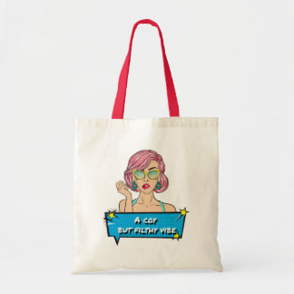 Flirty and funny tote bag
