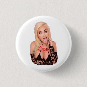 Flirty blonde Thunder_Cove 3 Cm Round Badge
