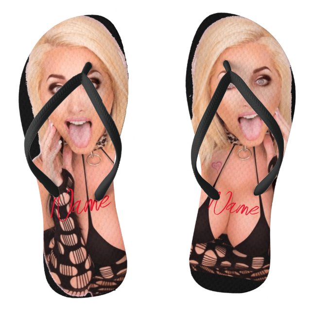 Flirty blonde Thunder_Cove  Flip Flops (Footbed)