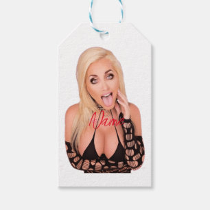 Flirty blonde Thunder_Cove Gift Tags