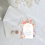 Flirty Floral Meadow | Summer Wedding Acrylic Invitations<br><div class="desc">Hello summer! Infuse your summer wedding with vibrant energy and bold splashes of colour with this bright colour palette. This collection is the perfect way to highlight the gorgeous hues that summer brings. This chic explosion of wildflower colours screams modern wedding. These bold colours make for a playful palette that's...</div>