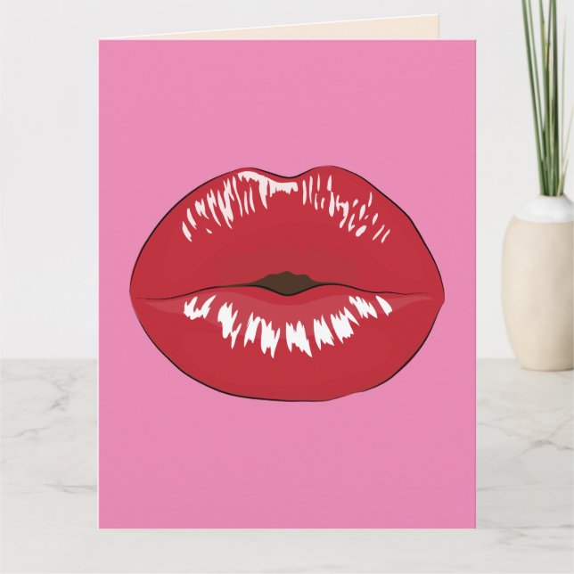 FLIRTY LIL DIRTY LIPS HUSBAND BIRTHDAY BIG Cards (Front)
