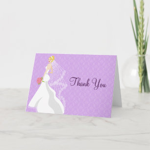 Flirty Lilac Bridal Shower Thank You