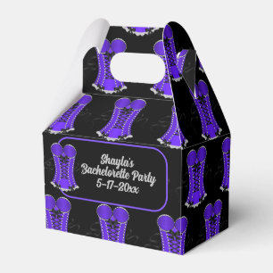 Flirty Purple Corset Gable Favour Box