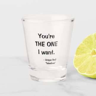 Flirty shot glass