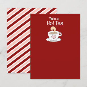 Flirty Tea Pun Cuppa Tea Postcard