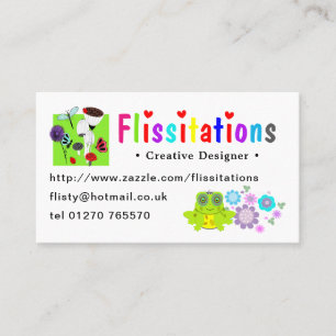 Flissitations Zazzle Store Business Card