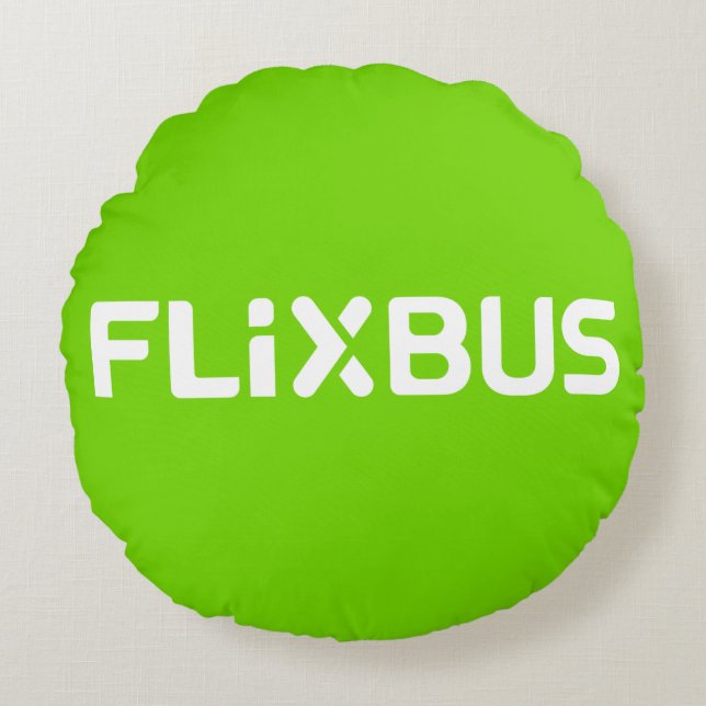 Flixbus Round Pillow (Front)
