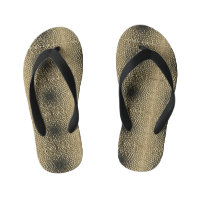 Fllip Flops - Geometric Sunflower Seed Pattern