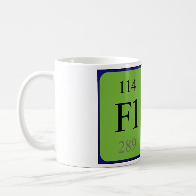 Flo periodic table name mug (Left)
