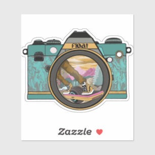 Float Camera Trippy Sticker