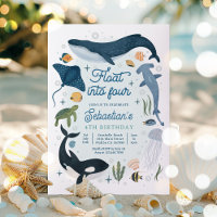 Float Into Four Under The Sea 4th Birthday