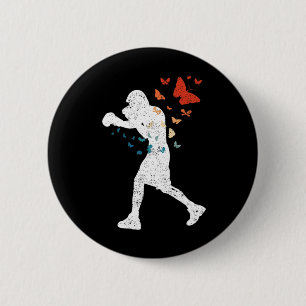 Float Like Butterfly Sting Bee Boxer Love Boxing S 6 Cm Round Badge