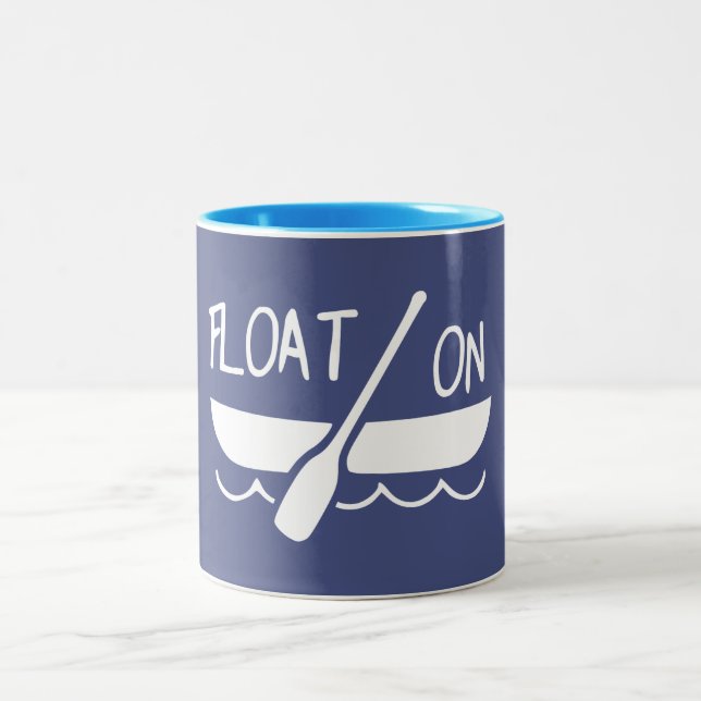 Float On Two-Tone Coffee Mug (Center)