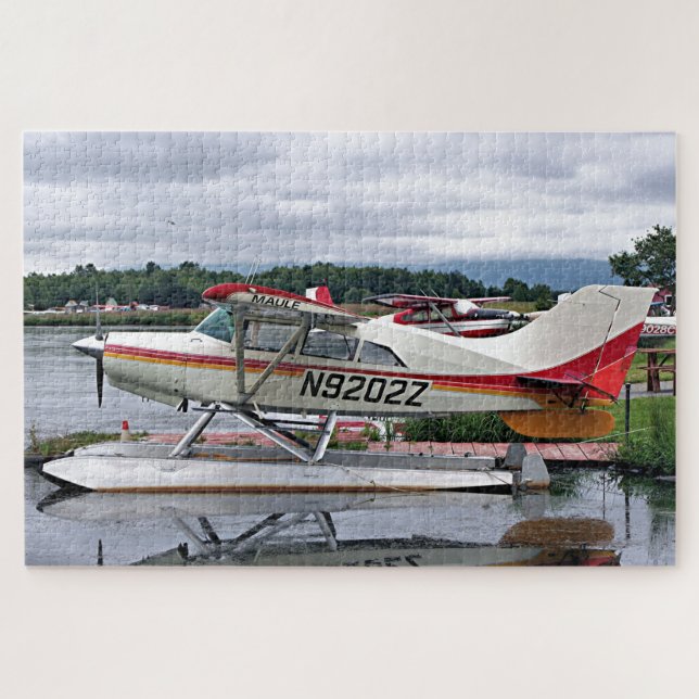 Float plane 12, Lake Hood, Anchorage, Alaska, USA Jigsaw Puzzle (Horizontal)