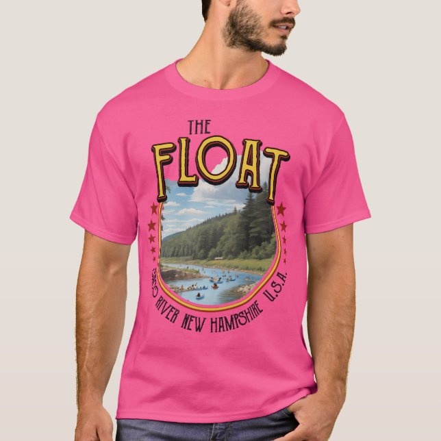 Float Saco River New Hampshire Tubing T-Shirt (Front)