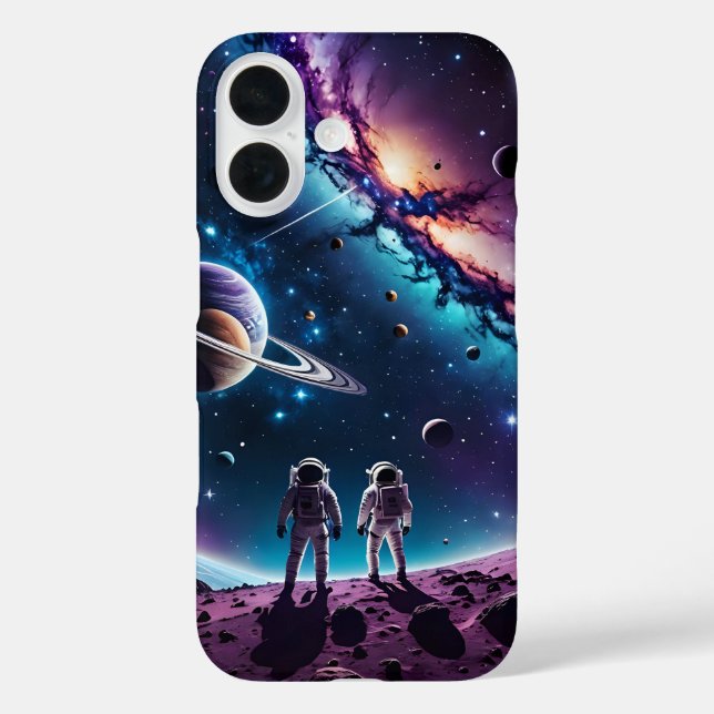 Floating Astronaut Galaxy Space Explorer Design Case-Mate iPhone Case (Back)