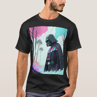 Floating Astronaut in Space Suit Illustration T-Shirt