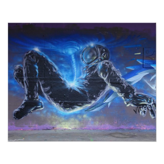 Floating Astronaut Poster (Front)