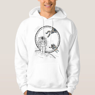 Floating Astronauts in Space– Cosmic Adventure Art Hoodie