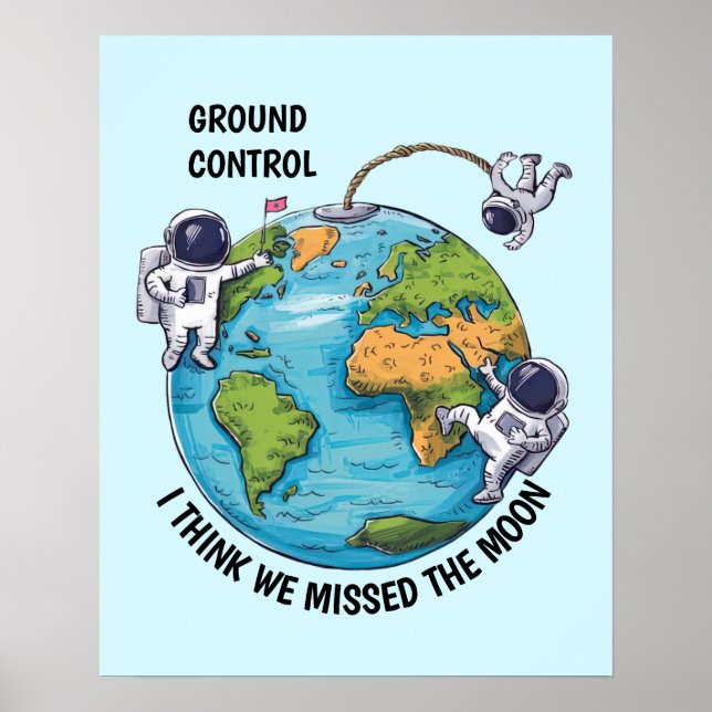 Floating Astronauts Poster (Front)