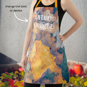 Floating autumn leaves  apron