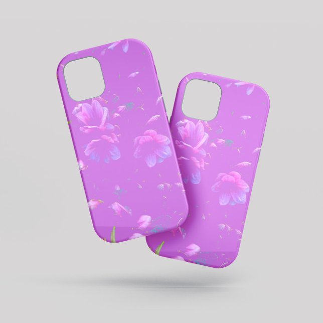 Floating Azaleas Mauve Purple Case-Mate iPhone Case (Creator Uploaded)