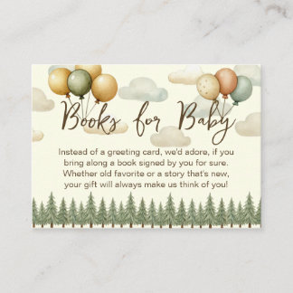 Floating Balloons Adventures Baby Shower Enclosure Card