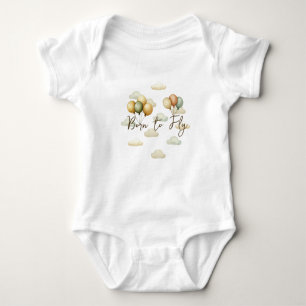 Floating Balloons Adventures Born to Fly Baby Bodysuit