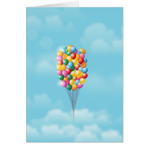 Floating Balloons up and away.