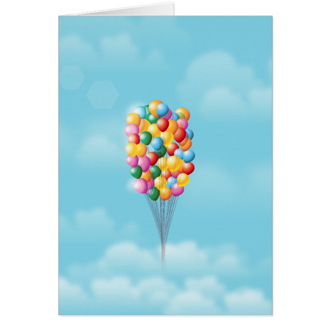Floating Balloons up and away. (Front)