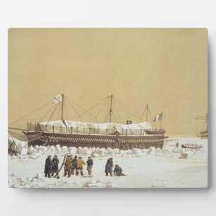 Floating battery La Tonnante in the ice before Kil Plaque