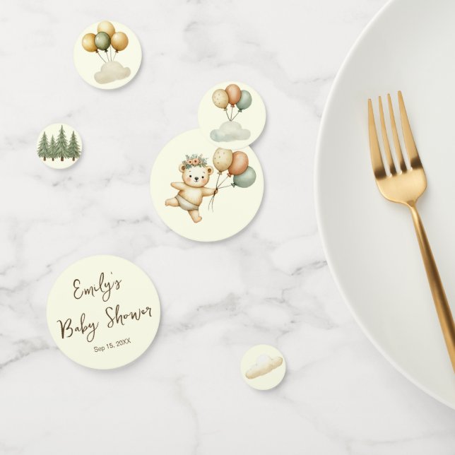 Floating Bear Adventures Baby Shower Confetti (Group)