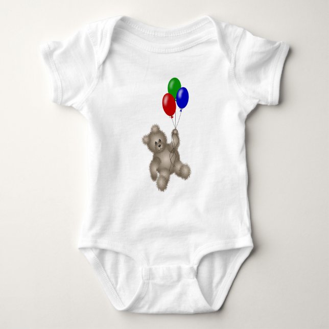 Floating Bear - TBA Baby Bodysuit (Front)